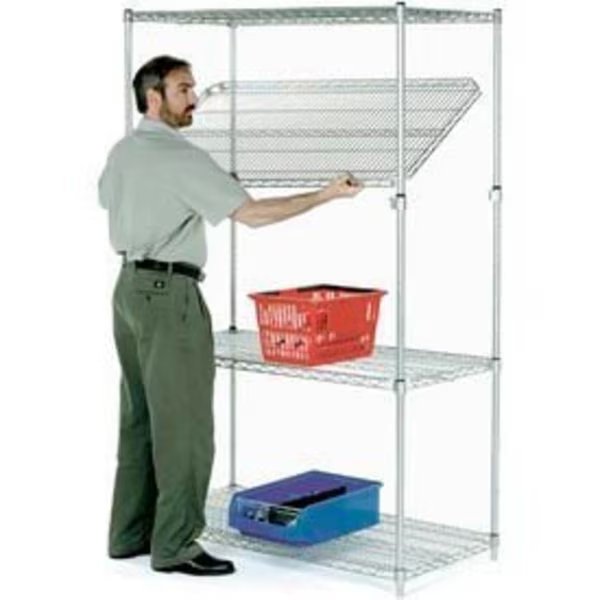 Nexel    E-Z Adjust Chrome Wire Shelving 36